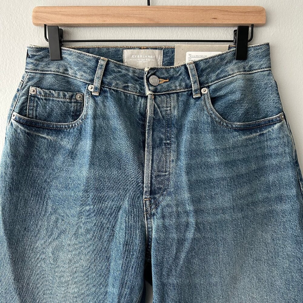 NWT Everlane The Curvy 90's Cheeky Straight Jean Light Wash Denim Size 30 Womens - Picture 4 of 12
